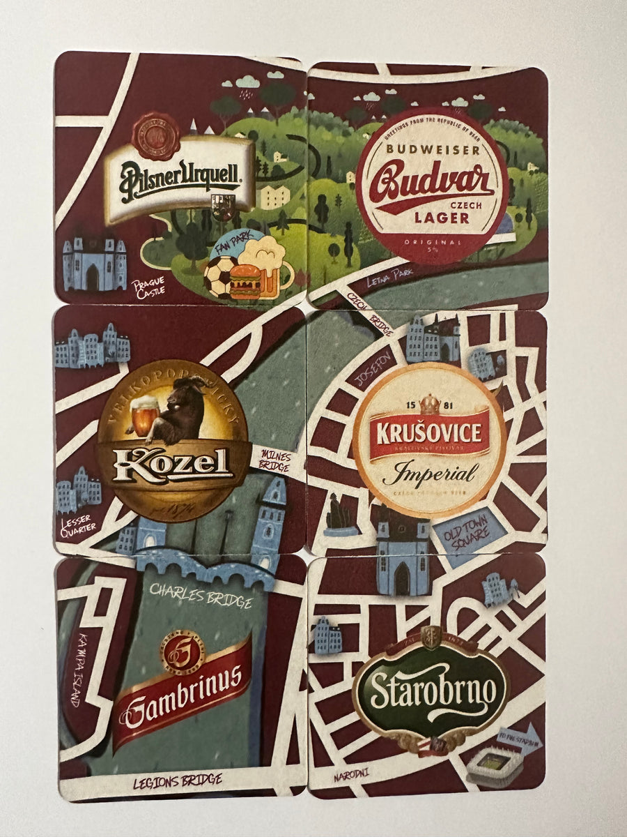 European Winners Beer Mats Hammers Chat