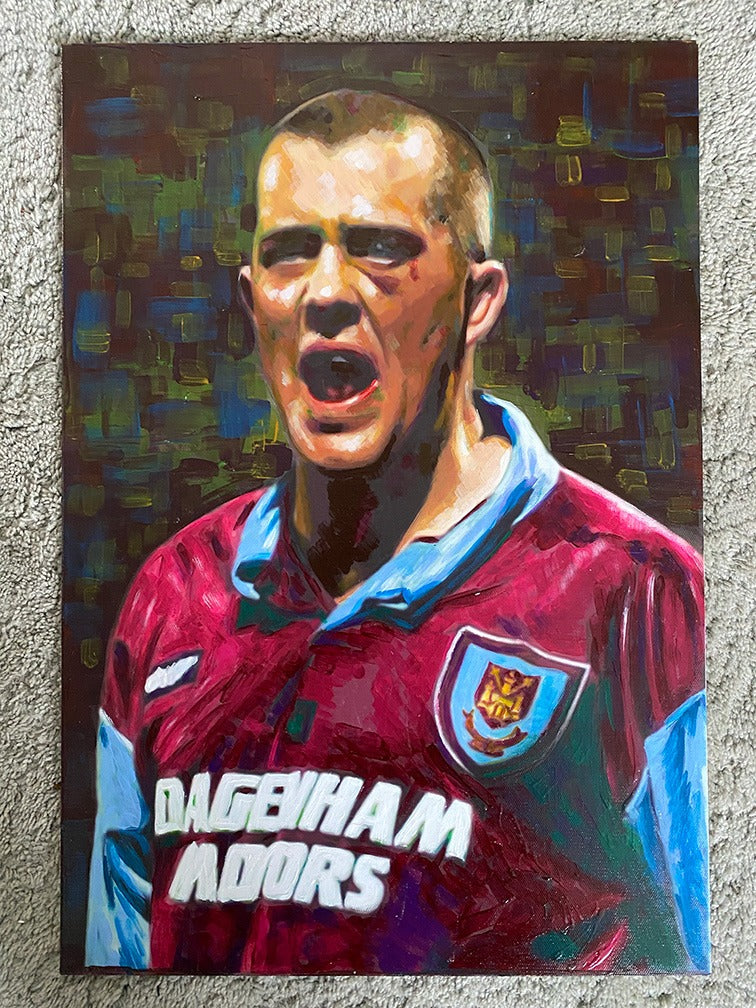 Signed Julian Dicks 1995 kit print