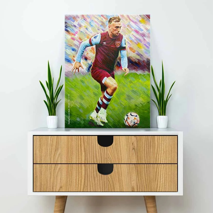 Jarrod Bowen with ball print