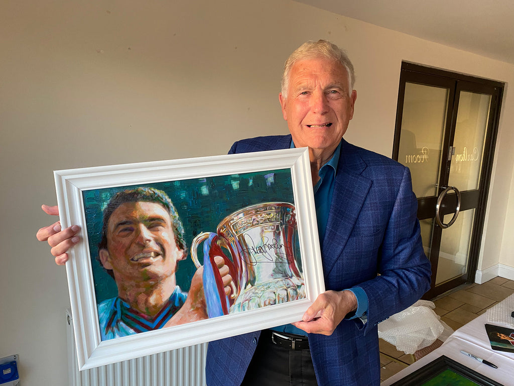 SIGNED: Sir Trevor Brooking painting!