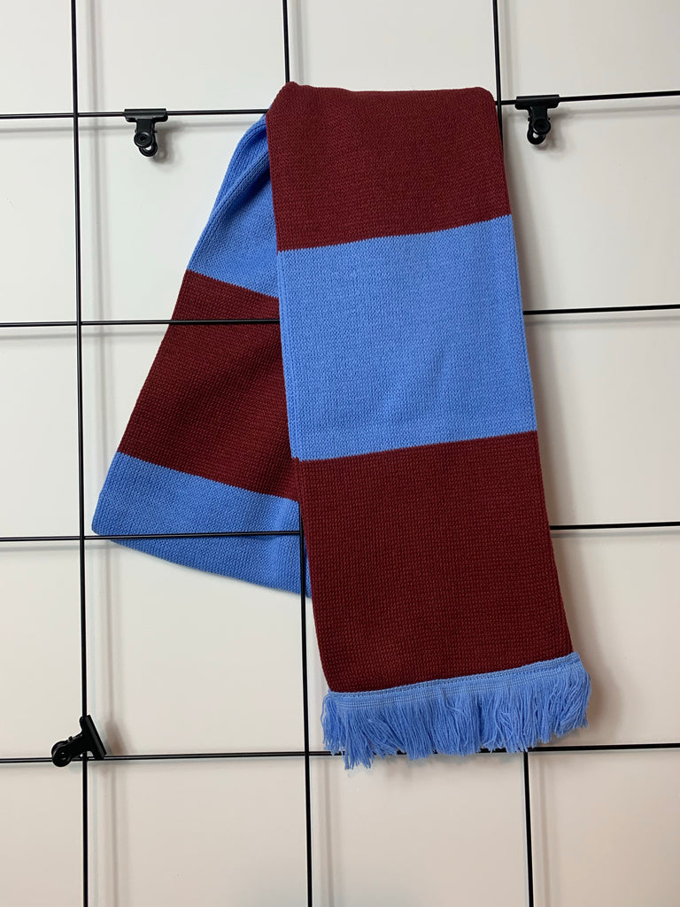 Claret & Blue Bar Scarf