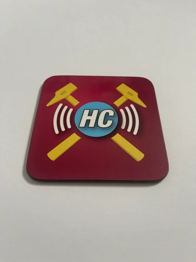 Not perfect Hammers Chat coaster