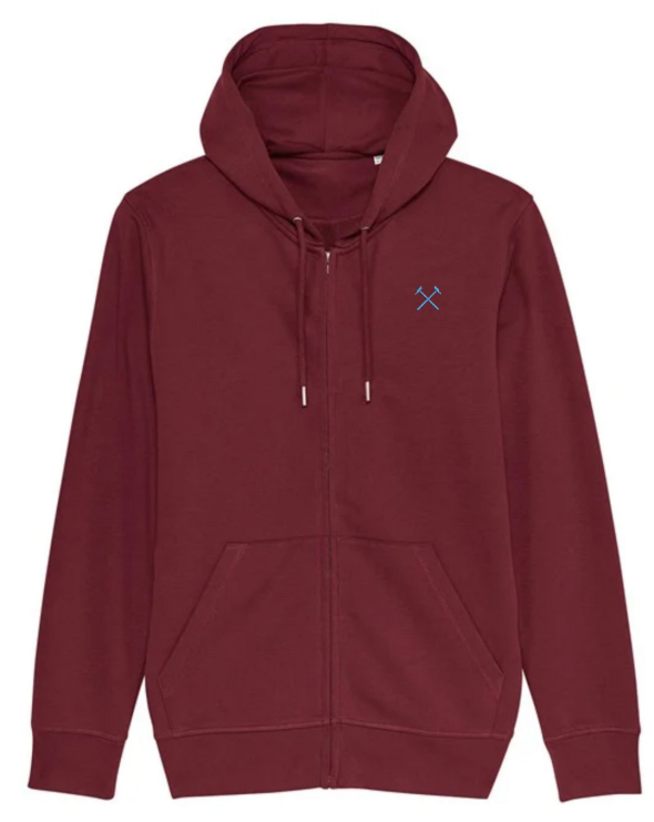 Claret Zipped Hoodie Sweatshirt – Hammers Chat