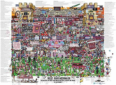 History of West Ham mishmash poster (A3)