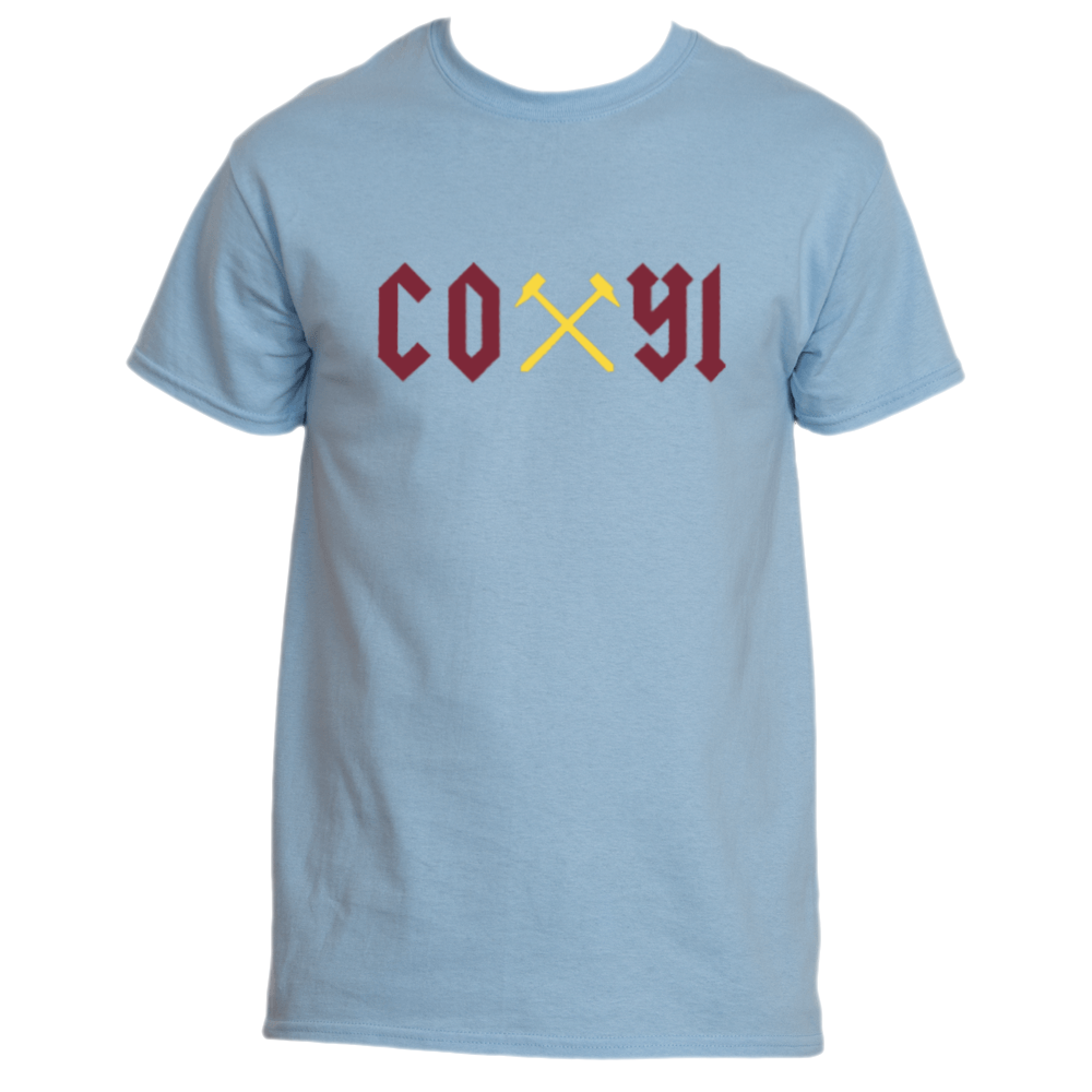 AC/DC inspired 'COYI' t-shirt